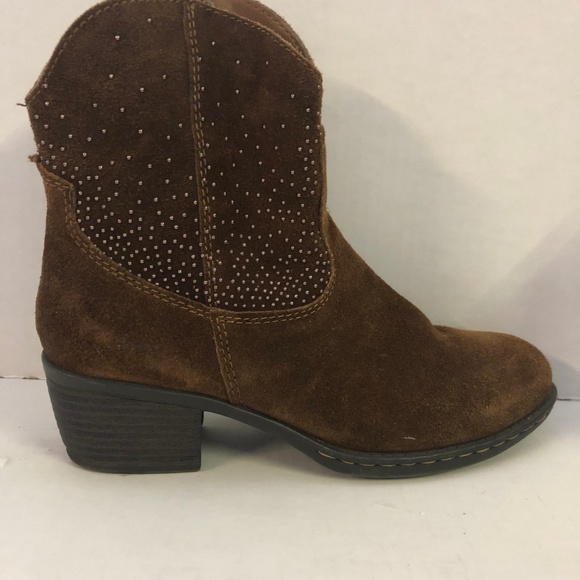 B.Ø.C BOC Western Cowboy Ankle Boots Shorty Zip Studs - Picture 6 of 6